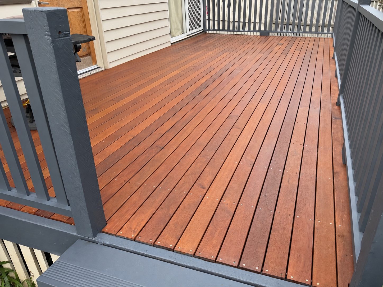 Hardwood deck